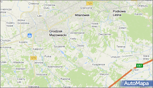 mapa Opypy, Opypy na mapie Targeo