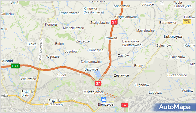 mapa Raciborowice gmina Michałowice, Raciborowice gmina Michałowice na mapie Targeo