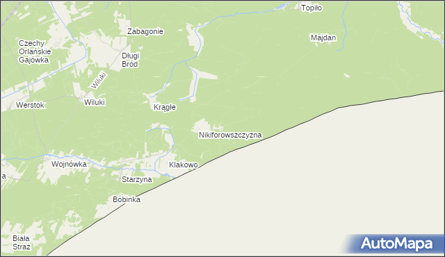 mapa Wygon gmina Dubicze Cerkiewne, Wygon gmina Dubicze Cerkiewne na mapie Targeo