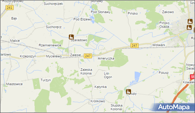 mapa Ameryczka, Ameryczka na mapie Targeo