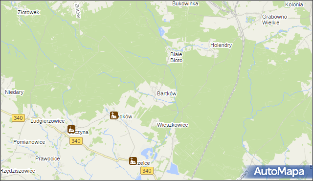 mapa Bartków gmina Dobroszyce, Bartków gmina Dobroszyce na mapie Targeo