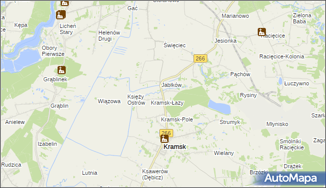 mapa Bilczew gmina Kramsk, Bilczew gmina Kramsk na mapie Targeo