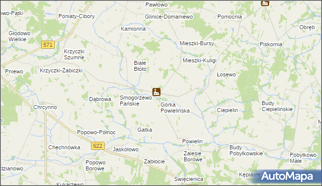 mapa Błędostowo, Błędostowo na mapie Targeo