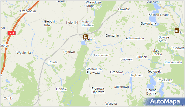 mapa Bobrowisko gmina Suwałki, Bobrowisko gmina Suwałki na mapie Targeo