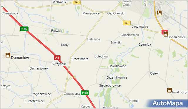mapa Bolechów, Bolechów na mapie Targeo