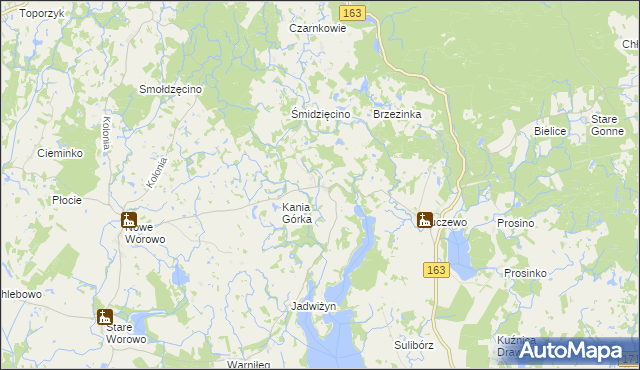 mapa Bolegorzyn, Bolegorzyn na mapie Targeo