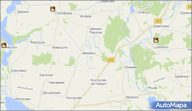 mapa Buszkowo gmina Łabiszyn, Buszkowo gmina Łabiszyn na mapie Targeo