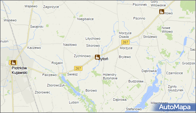 mapa Bytoń, Bytoń na mapie Targeo