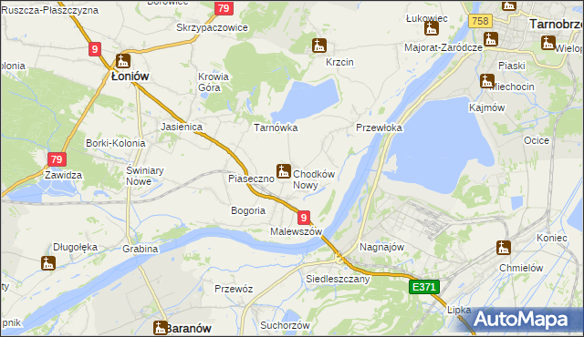 mapa Chodków Nowy, Chodków Nowy na mapie Targeo