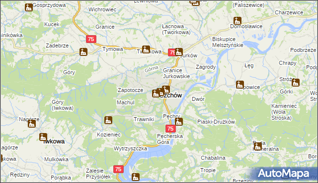 mapa Czchów, Czchów na mapie Targeo