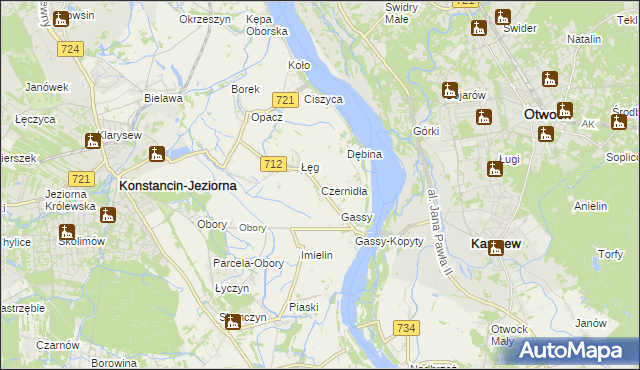 mapa Czernidła, Czernidła na mapie Targeo