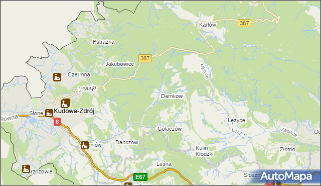 mapa Darnków, Darnków na mapie Targeo