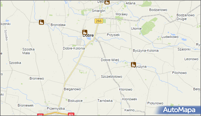 mapa Dobre-Wieś, Dobre-Wieś na mapie Targeo
