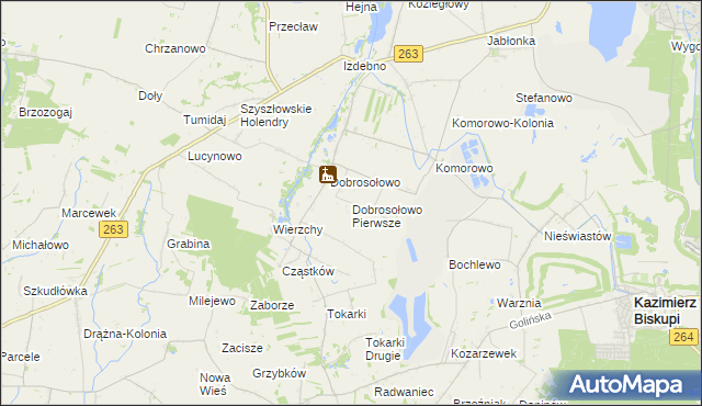 mapa Dobrosołowo Pierwsze, Dobrosołowo Pierwsze na mapie Targeo
