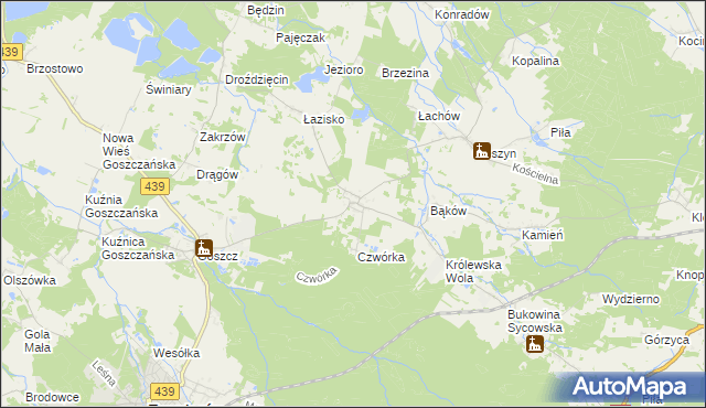 mapa Domasławice gmina Twardogóra, Domasławice gmina Twardogóra na mapie Targeo