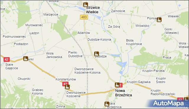 mapa Dubidze, Dubidze na mapie Targeo