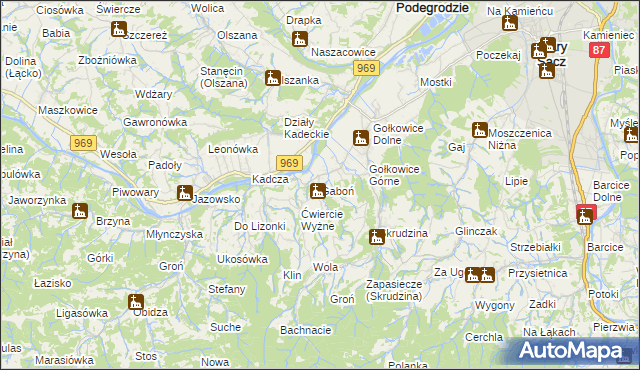 mapa Gaboń, Gaboń na mapie Targeo