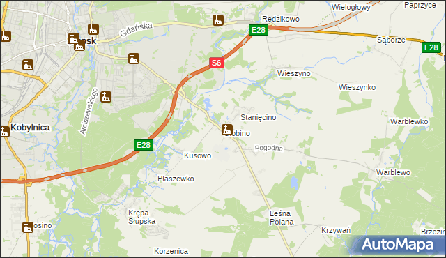 mapa Głobino, Głobino na mapie Targeo