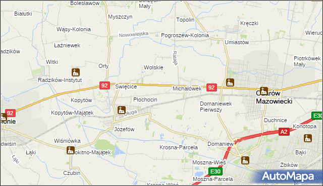 mapa Gołaszew, Gołaszew na mapie Targeo