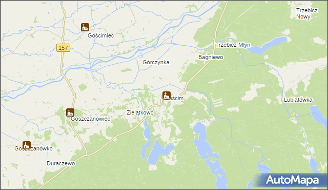 mapa Gościm, Gościm na mapie Targeo