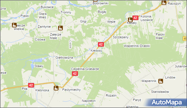 mapa Grabarze, Grabarze na mapie Targeo
