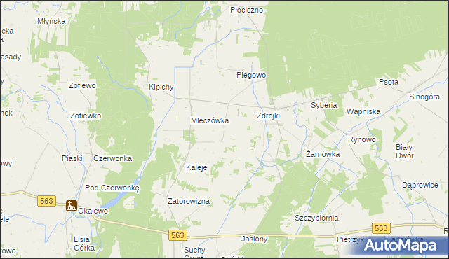 mapa Huta gmina Lubowidz, Huta gmina Lubowidz na mapie Targeo
