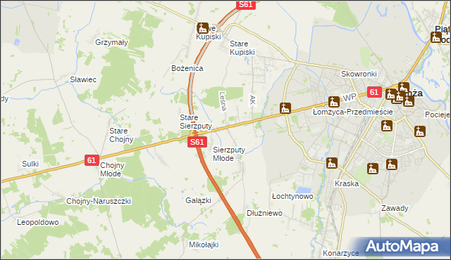 mapa Janowo gmina Łomża, Janowo gmina Łomża na mapie Targeo