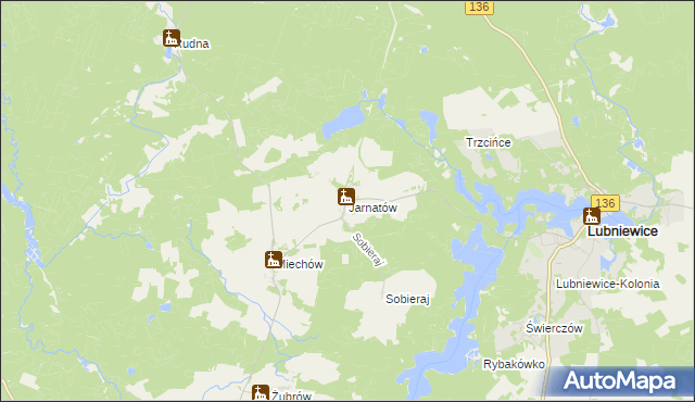 mapa Jarnatów, Jarnatów na mapie Targeo