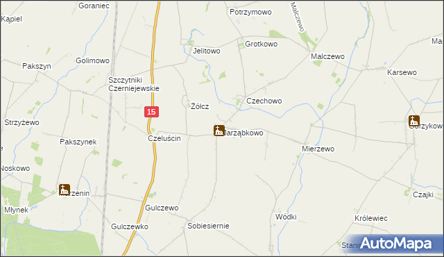mapa Jarząbkowo, Jarząbkowo na mapie Targeo