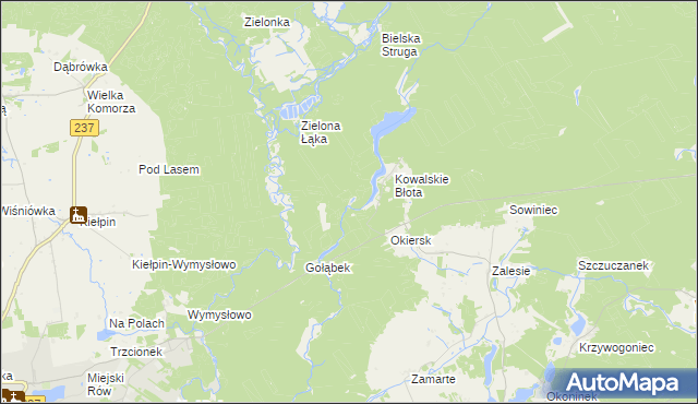 mapa Kiełpiński Most, Kiełpiński Most na mapie Targeo