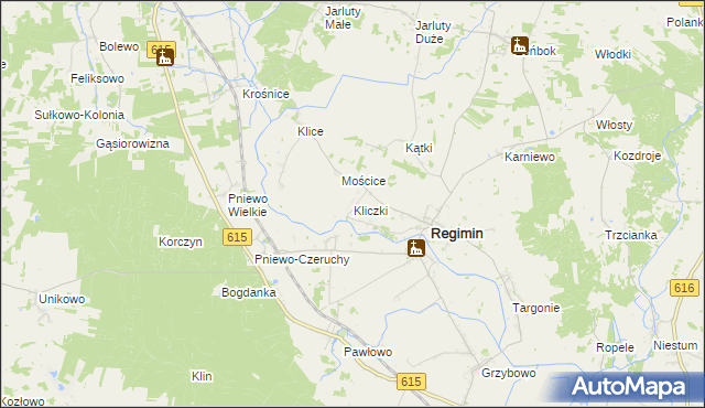 mapa Kliczki, Kliczki na mapie Targeo
