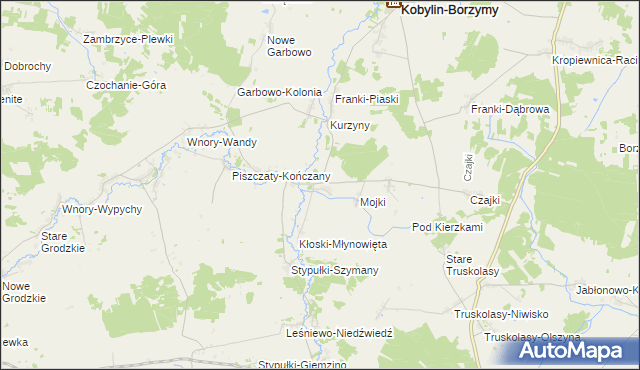 mapa Kłoski-Świgonie, Kłoski-Świgonie na mapie Targeo