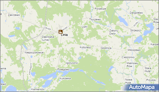 mapa Kobylasz, Kobylasz na mapie Targeo