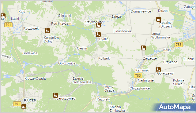 mapa Kolbark, Kolbark na mapie Targeo