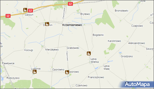 mapa Kopanie gmina Poniec, Kopanie gmina Poniec na mapie Targeo
