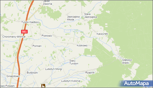 mapa Koskowo, Koskowo na mapie Targeo