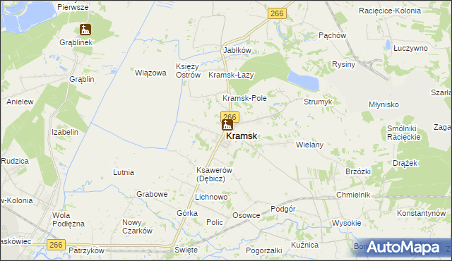mapa Kramsk, Kramsk na mapie Targeo