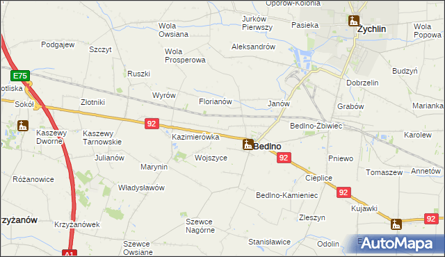 mapa Kręcieszki, Kręcieszki na mapie Targeo