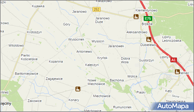 mapa Kryńsk, Kryńsk na mapie Targeo