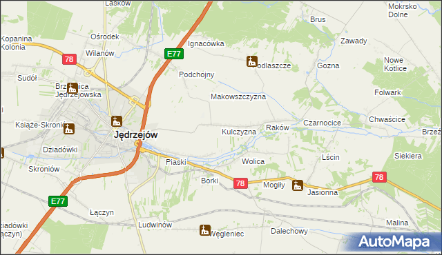 mapa Kulczyzna, Kulczyzna na mapie Targeo