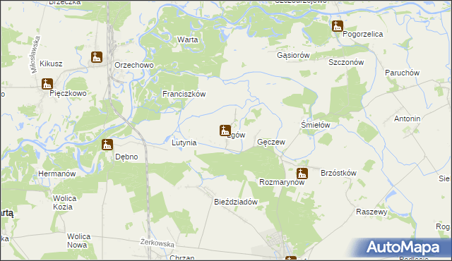 mapa Lgów, Lgów na mapie Targeo
