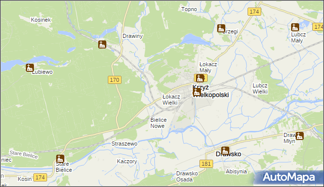 mapa Łokacz Wielki, Łokacz Wielki na mapie Targeo