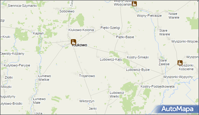 mapa Lubowicz-Kąty, Lubowicz-Kąty na mapie Targeo
