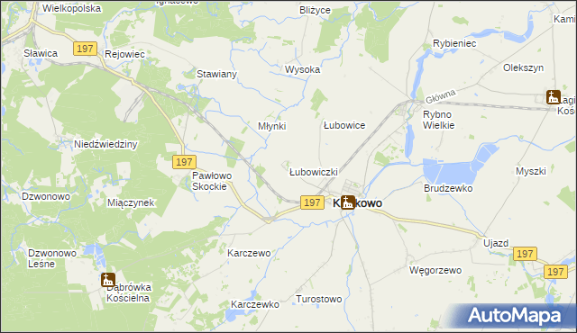mapa Łubowiczki, Łubowiczki na mapie Targeo