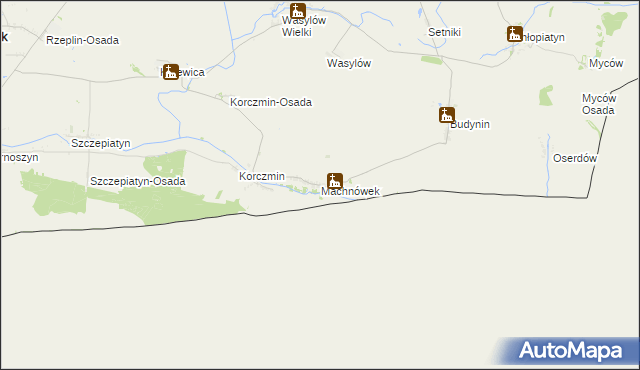 mapa Machnówek, Machnówek na mapie Targeo