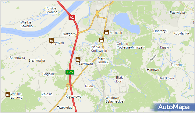 mapa Mały Rudnik, Mały Rudnik na mapie Targeo