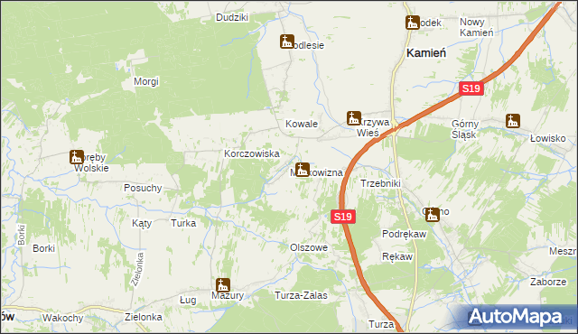 mapa Markowizna gmina Sokołów Małopolski, Markowizna gmina Sokołów Małopolski na mapie Targeo