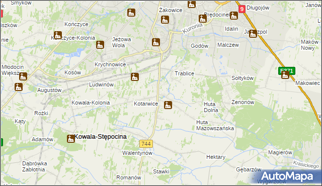 mapa Mazowszany, Mazowszany na mapie Targeo