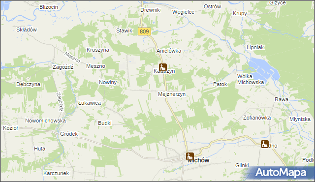 mapa Mejznerzyn, Mejznerzyn na mapie Targeo