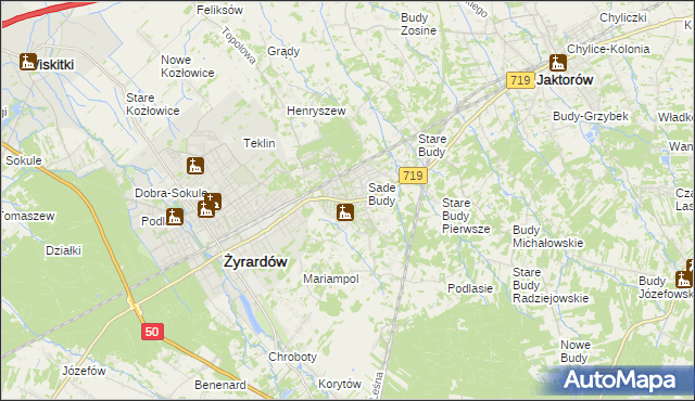 mapa Międzyborów, Międzyborów na mapie Targeo